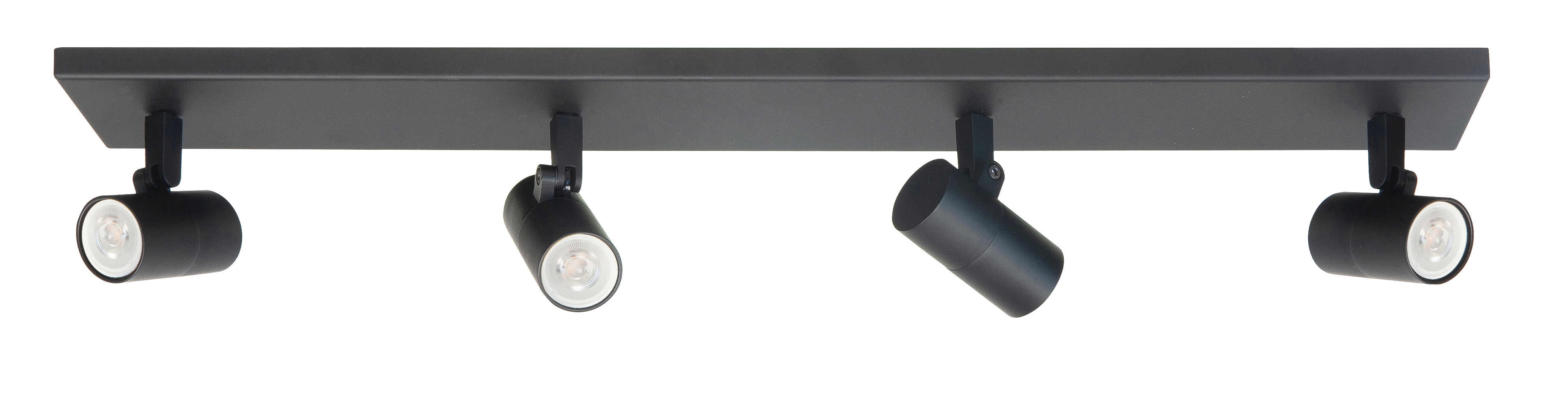 Plafondlamp Piccolo zwart 4 lichtpunten