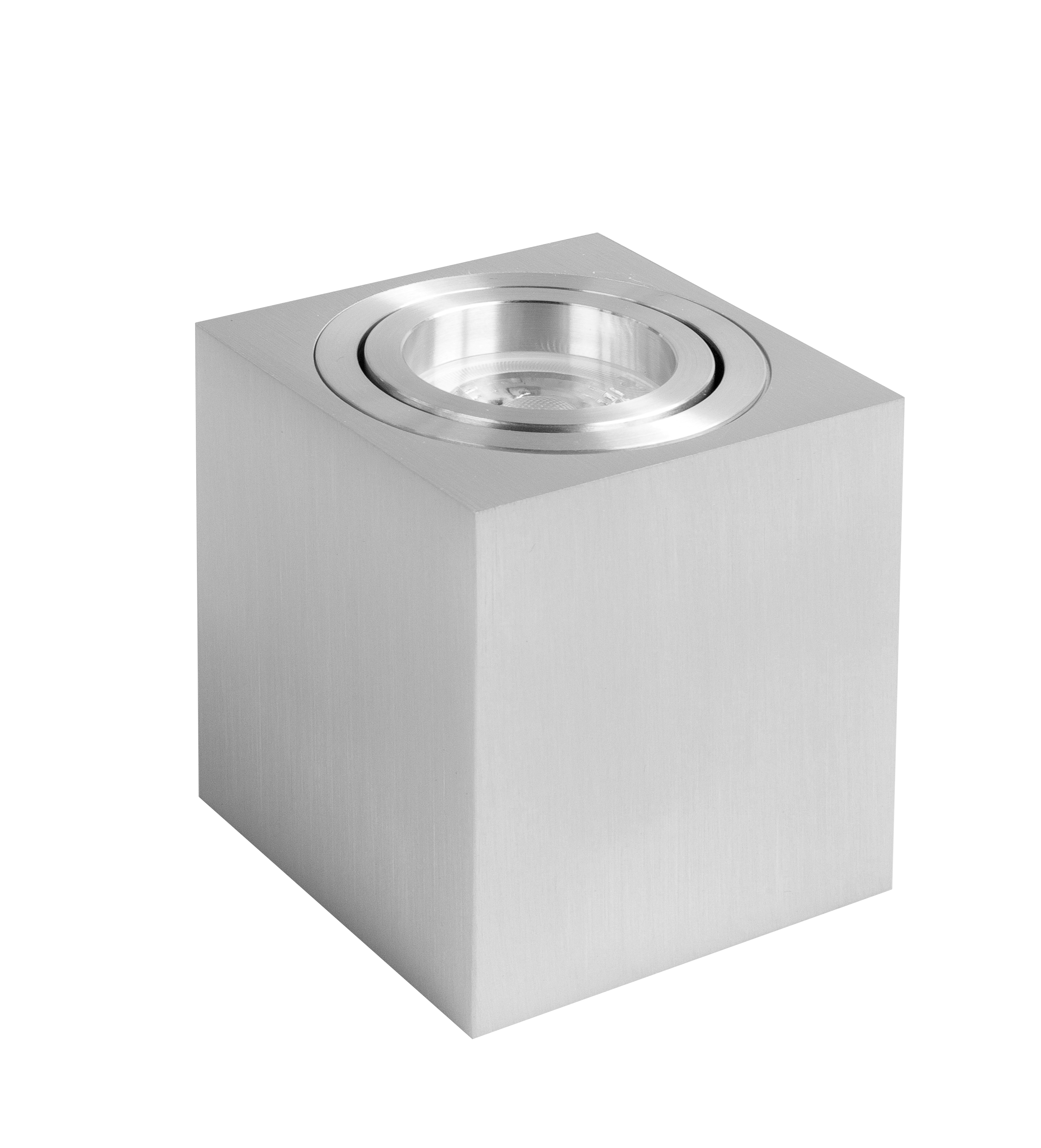 Plafondlamp Rebel vierkant aluminium