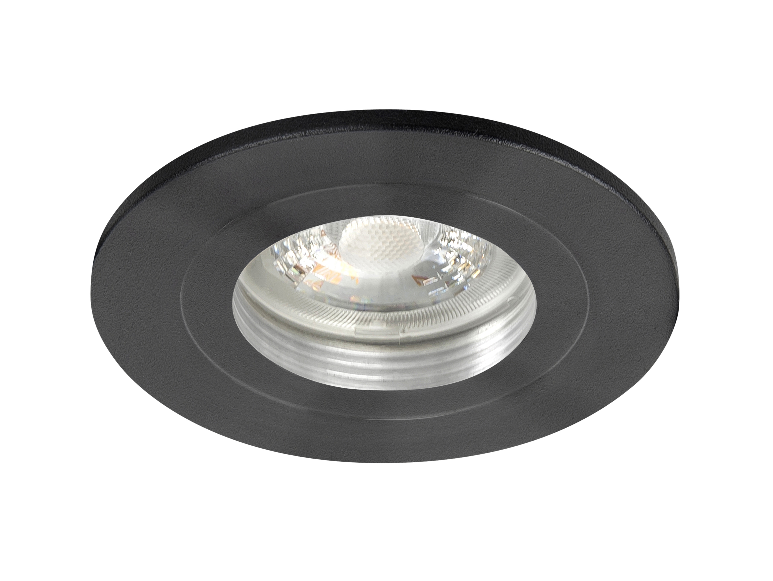Plafondlamp Downlights rond zwart 8cm