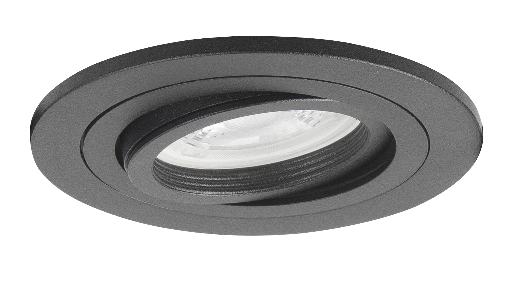 Plafondlamp Downlights rond zwart 9cm