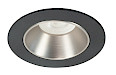 Plafondlamp Downlights zwart + nikkel 8cm