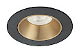Plafondlamp Downlights zwart + goud 8cm