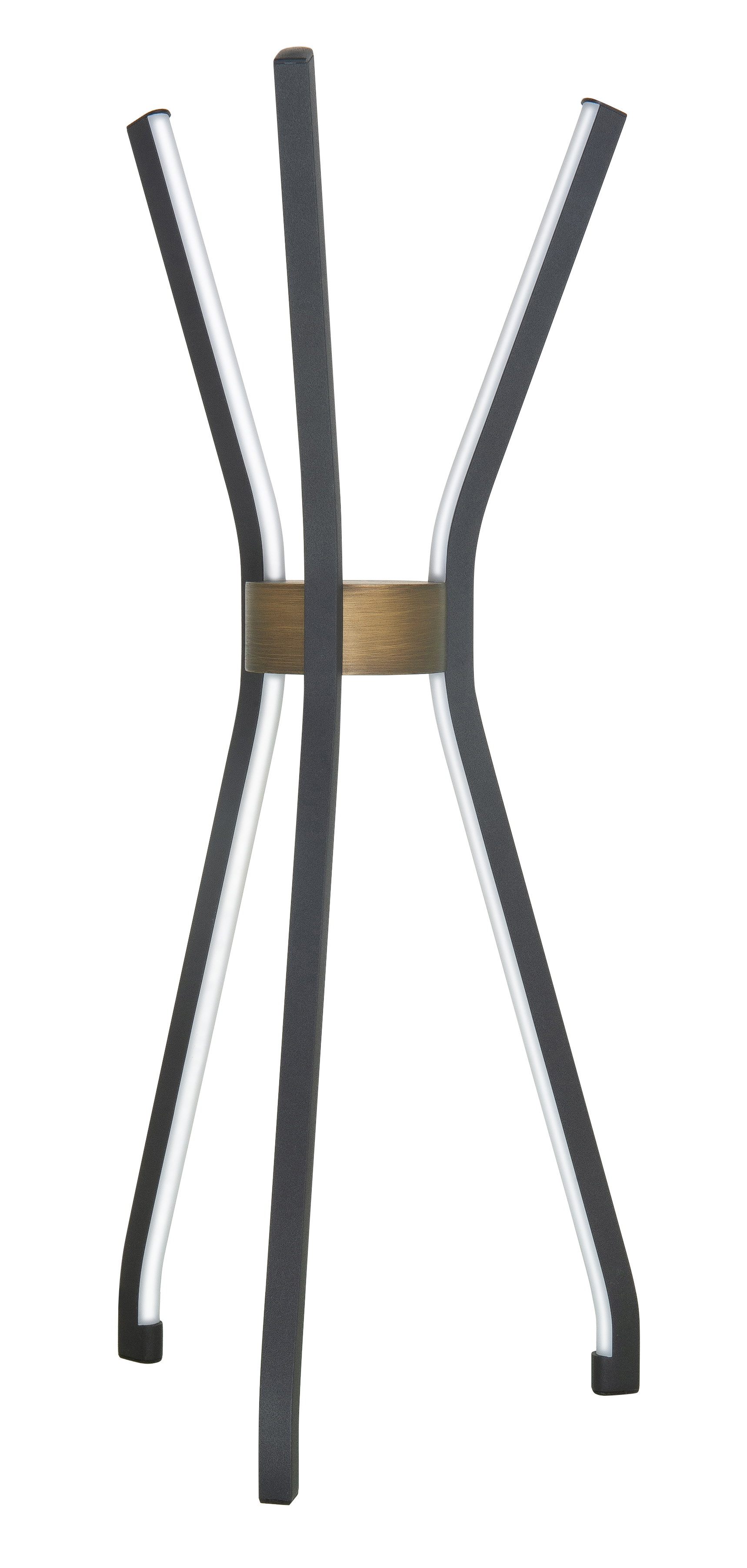 Tafellamp Forli zwart + brons