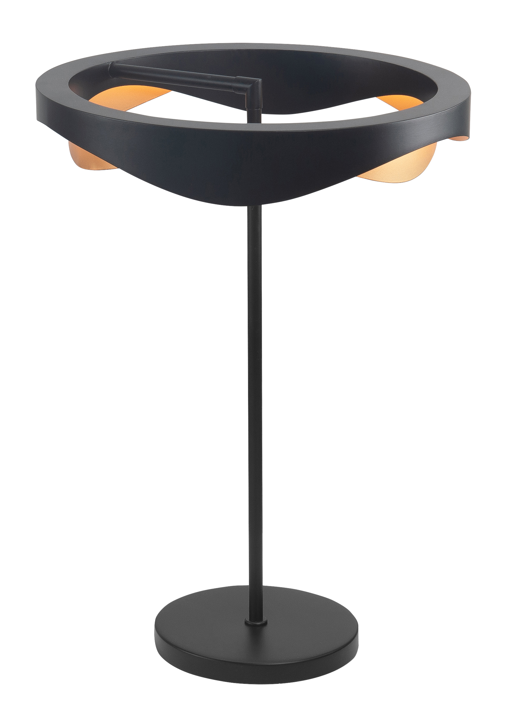 Tafellamp Ascoli zwart + goud