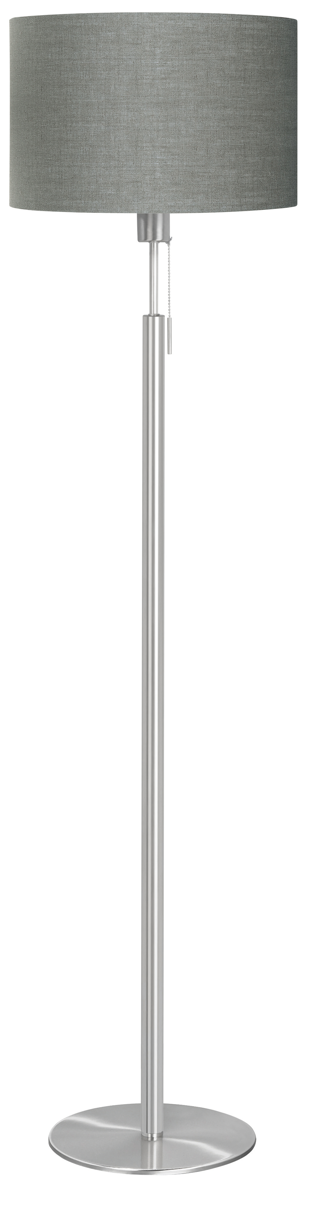 Vloerlamp New Orleans nikkel grijs