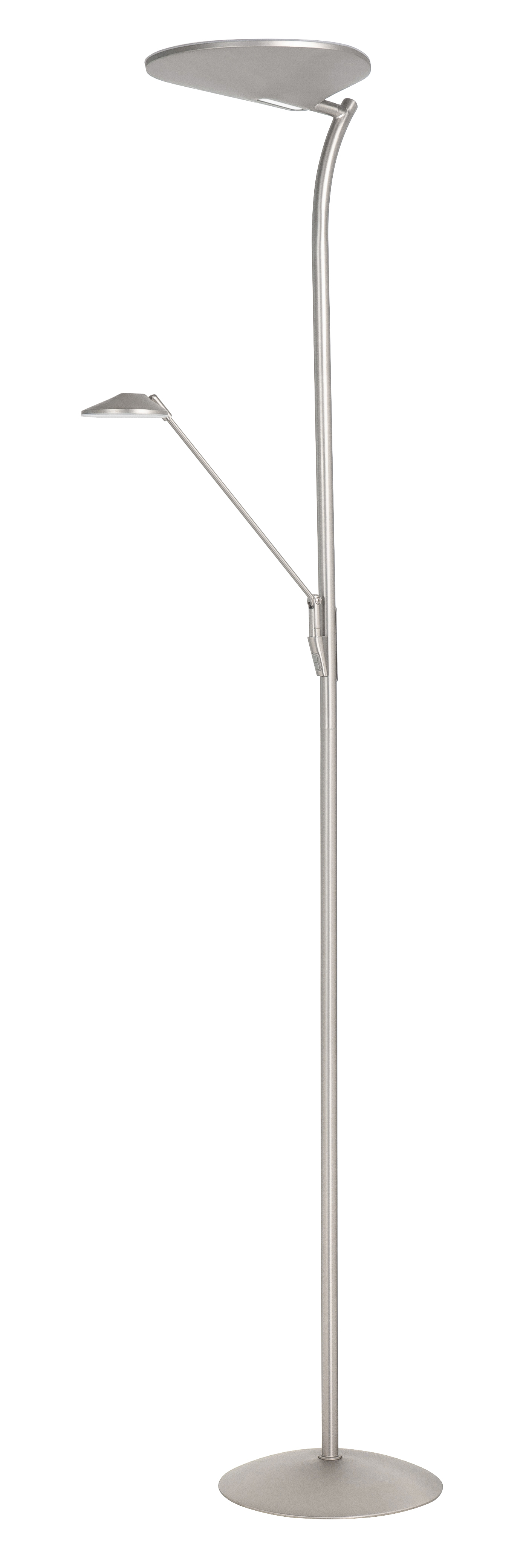 Vloerlamp New Kopenhagen nikkel met spot