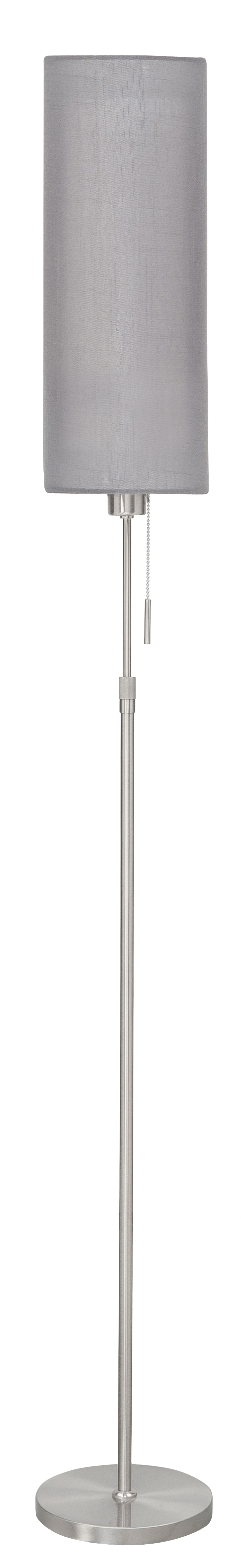 Vloerlamp Corona nikkel grijs