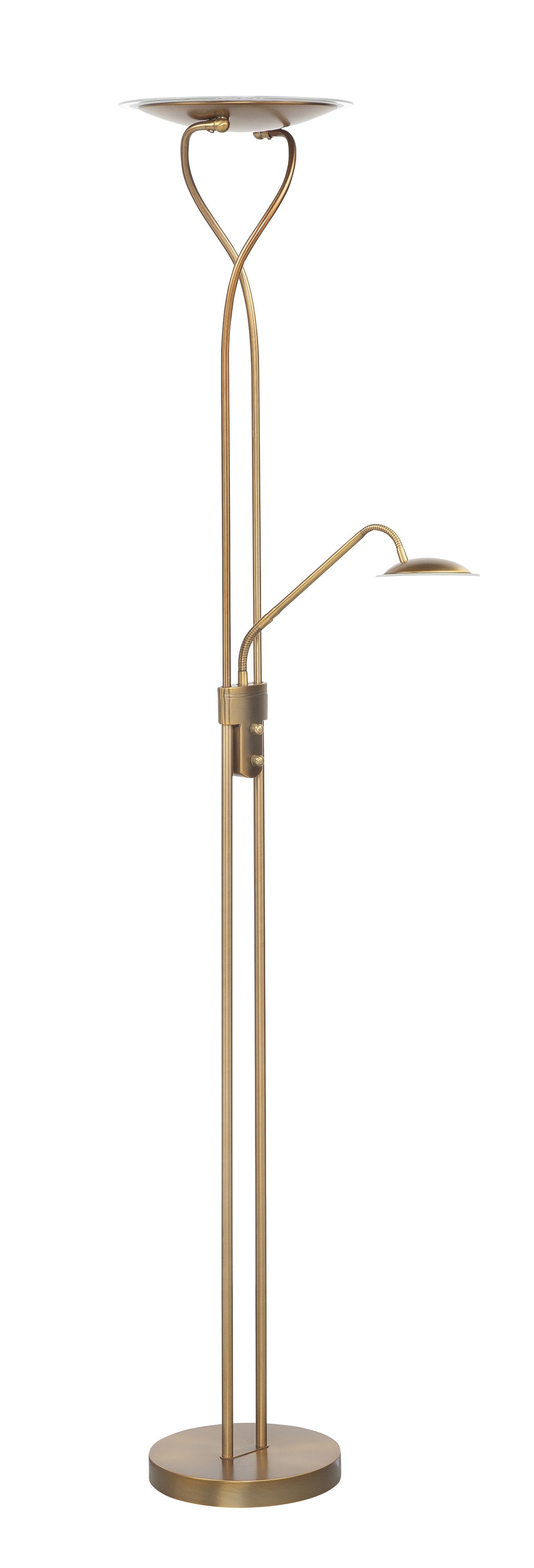 Vloerlamp New Empoli brons met spot