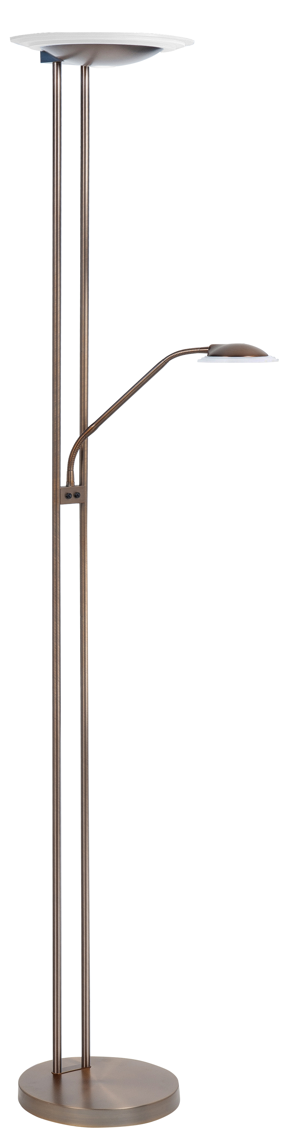 Vloerlamp Biarritz brons met spot