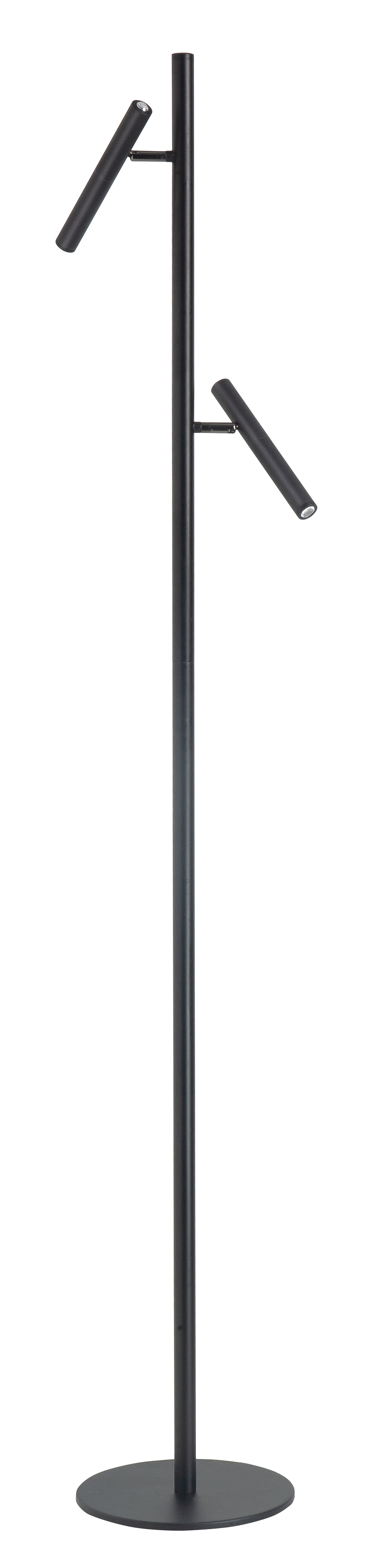 Vloerlamp Nero zwart 2 lichtpunten