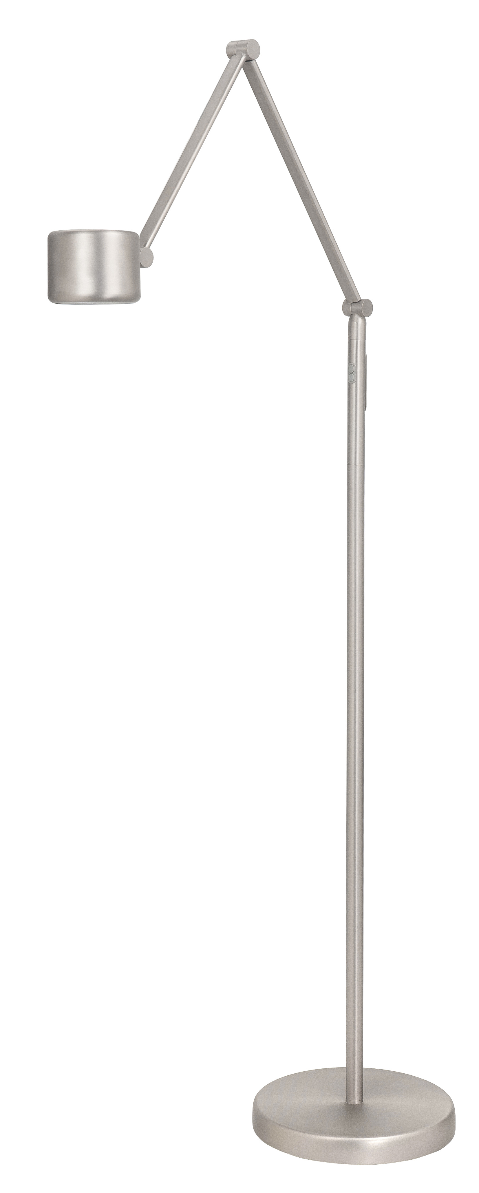 Vloerlamp Kyoto nikkel