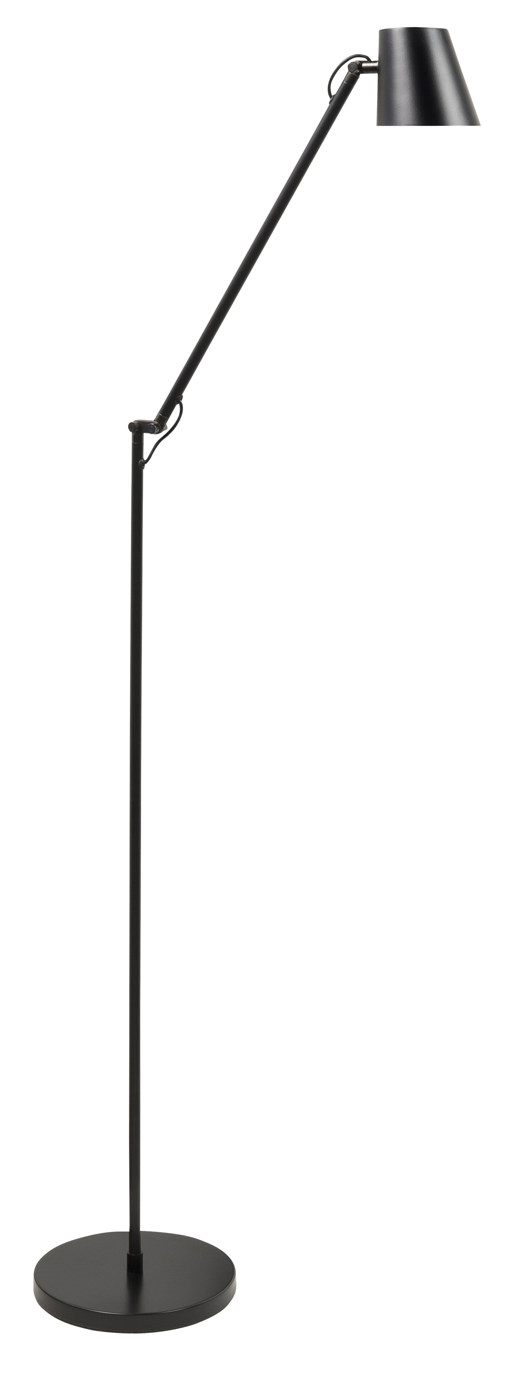 Vloerlamp Metallic zwart