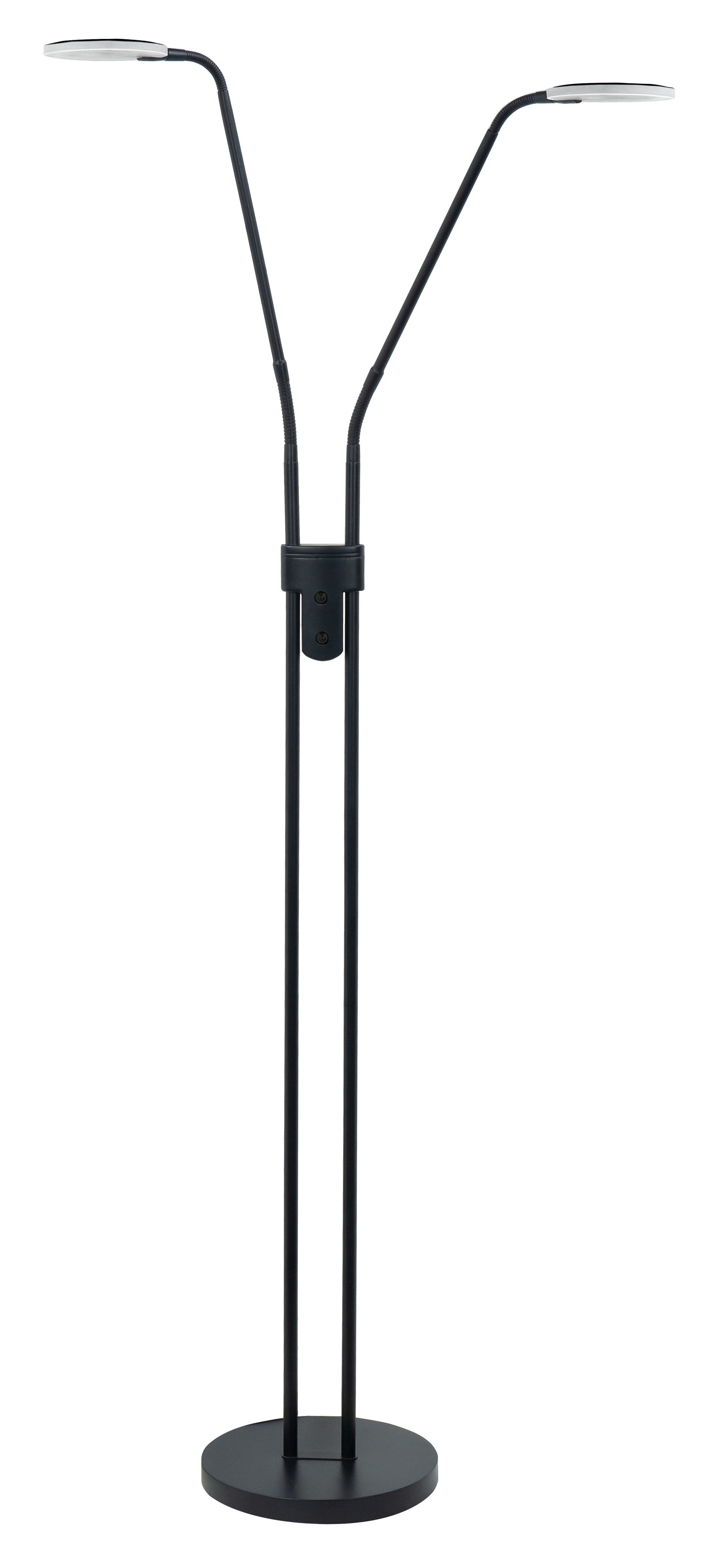 Vloerlamp Rodeo zwart 2 lichtpunten