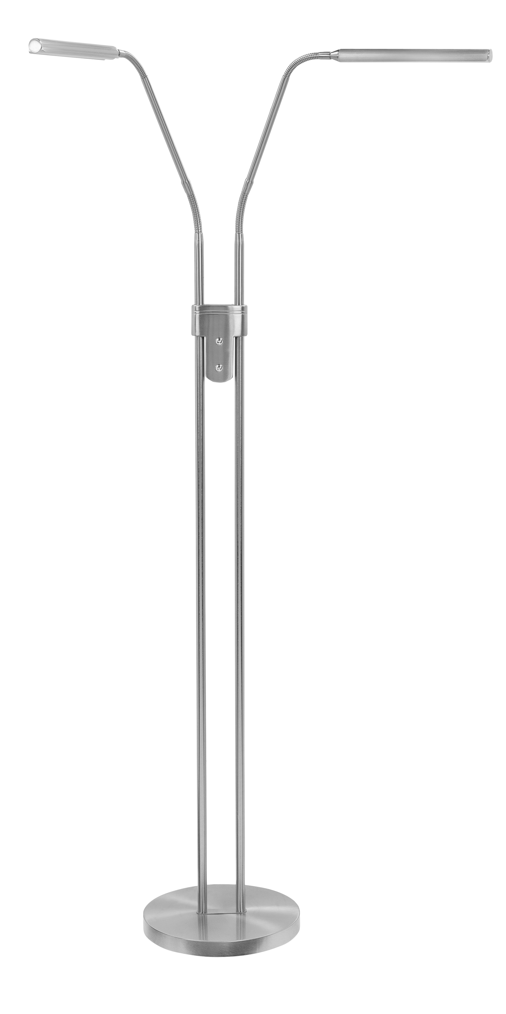 Vloerlamp Murcia nikkel 2 lichtpunten