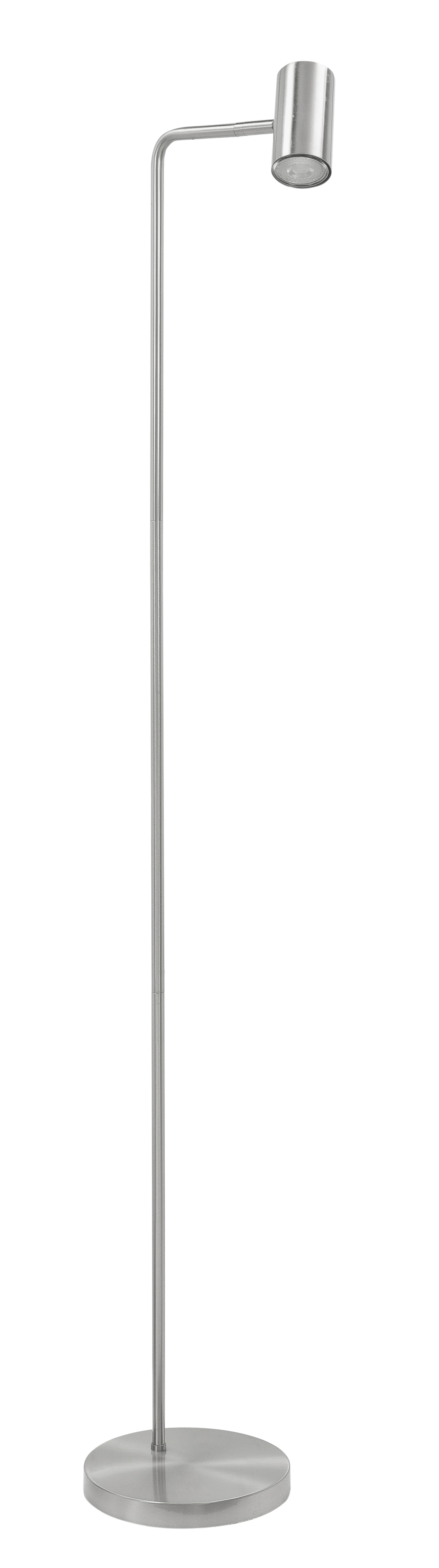 Vloerlamp Burgos nikkel