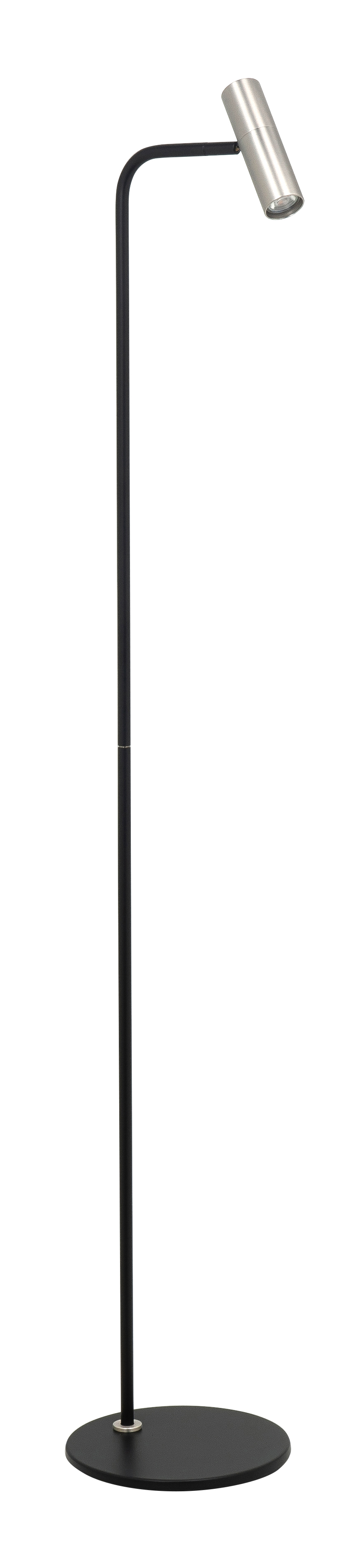 Vloerlamp Trend zwart + nikkel