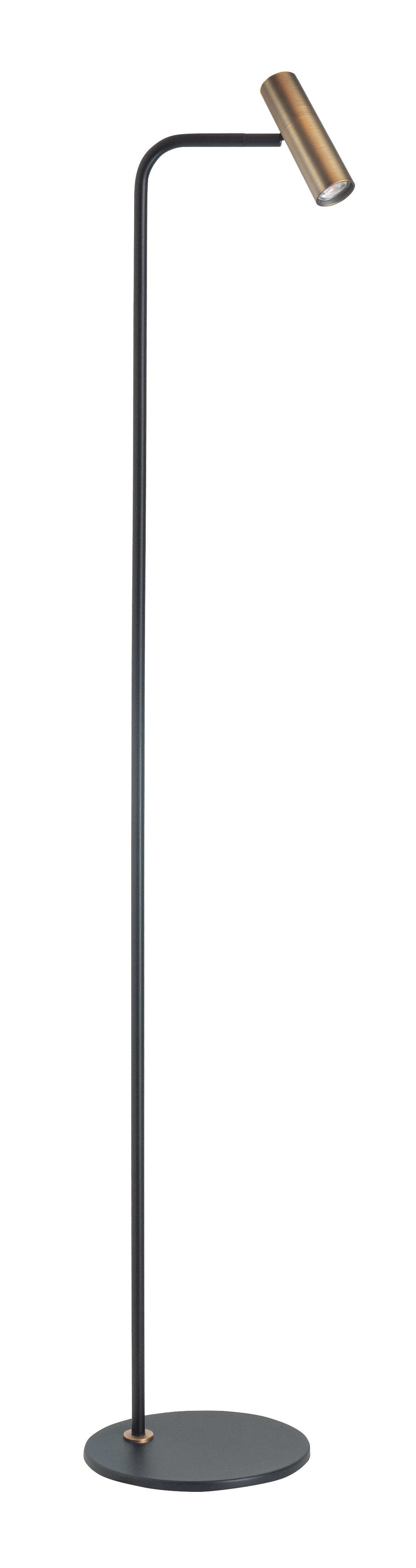 Vloerlamp Trend zwart + brons