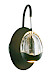 Wandlamp Clear Egg zwart + doorzichtig glas