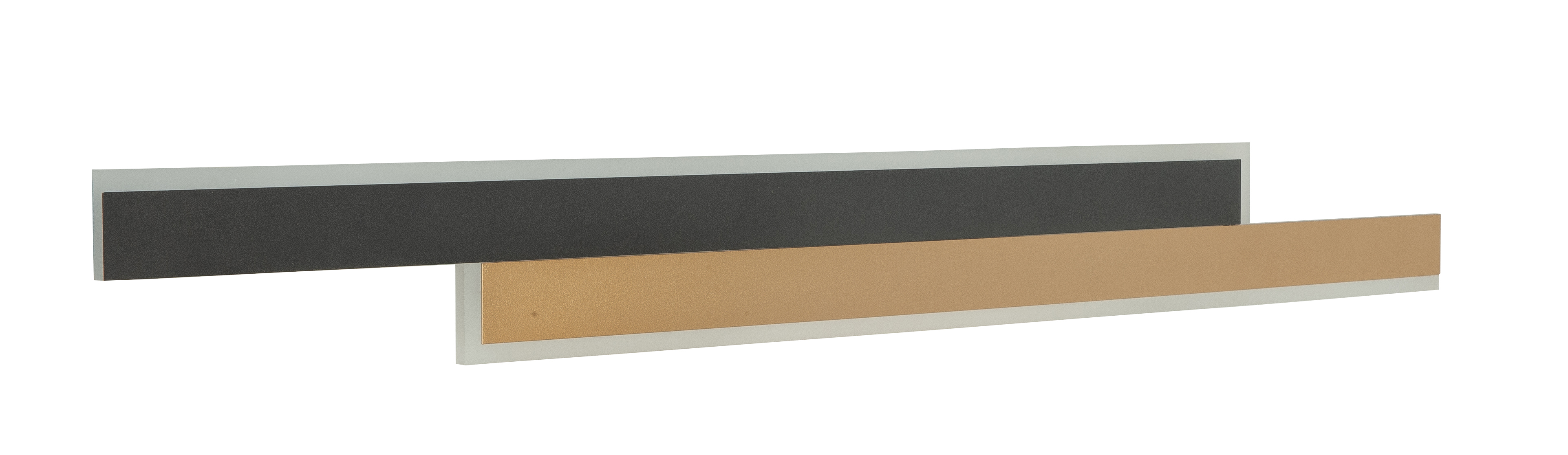 Wandlamp Florence zwart + messing