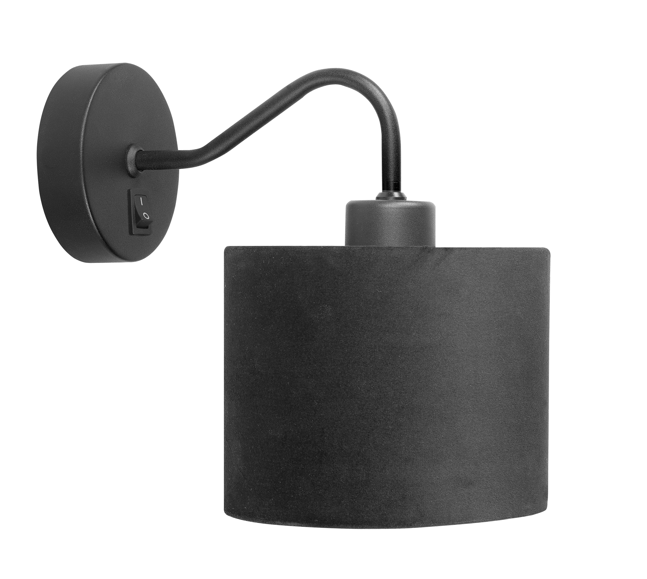 Wandlamp Collo zwart met kap