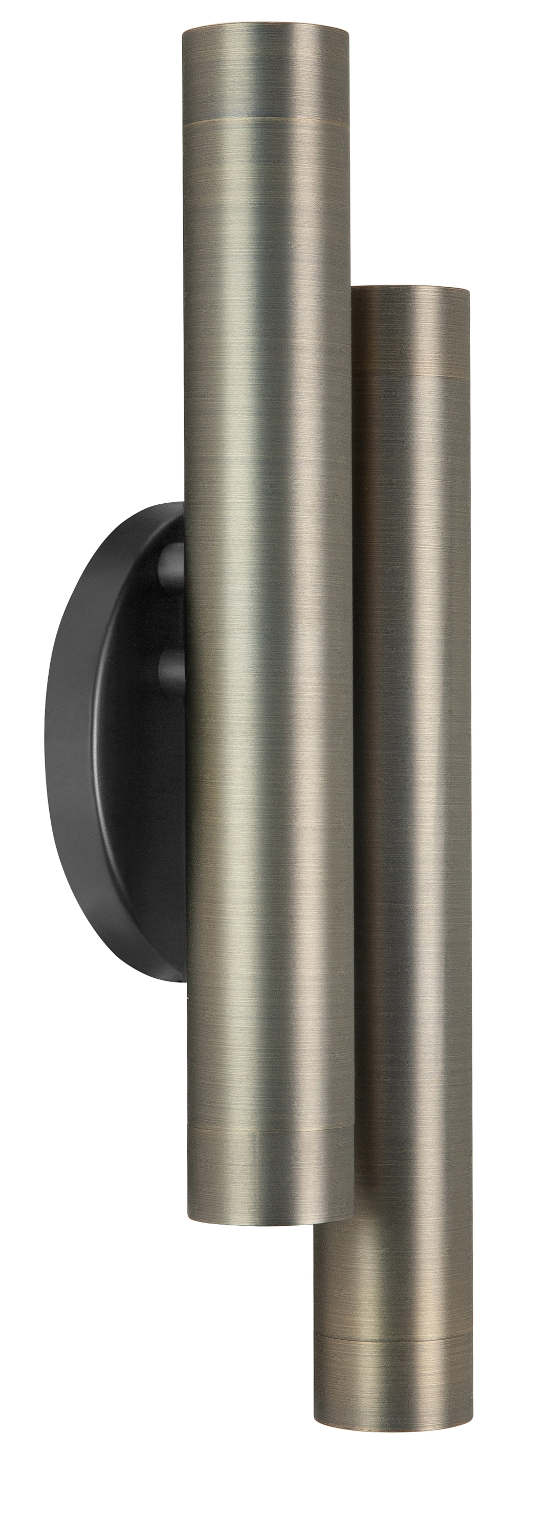 Wandlamp Trend brons + zwart 2 lichtpunten