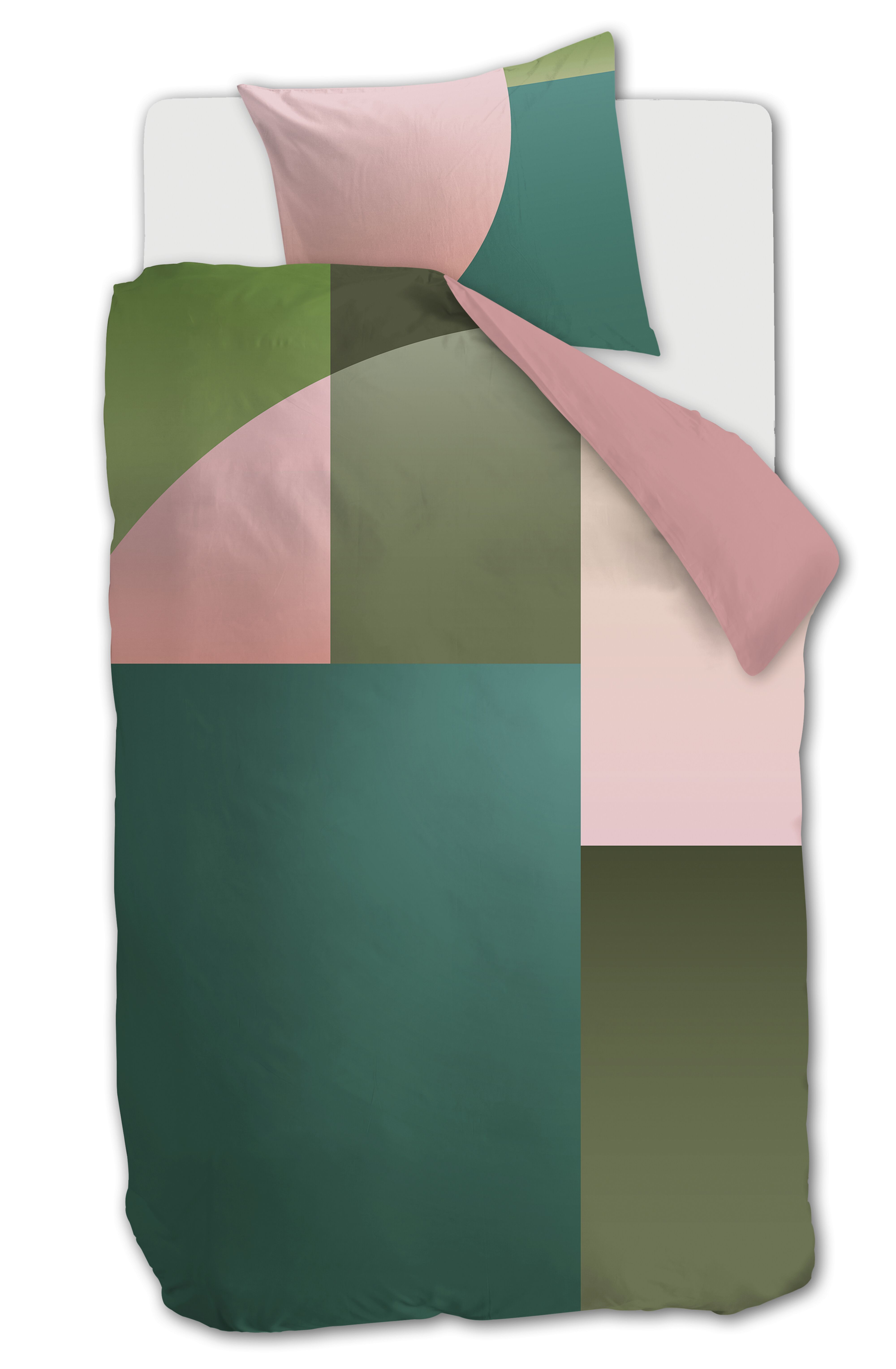 Dekbedovertrek Beddinghouse Abbey Road Groen 140 x 200/220 cm + 1x 60 x 70 cm