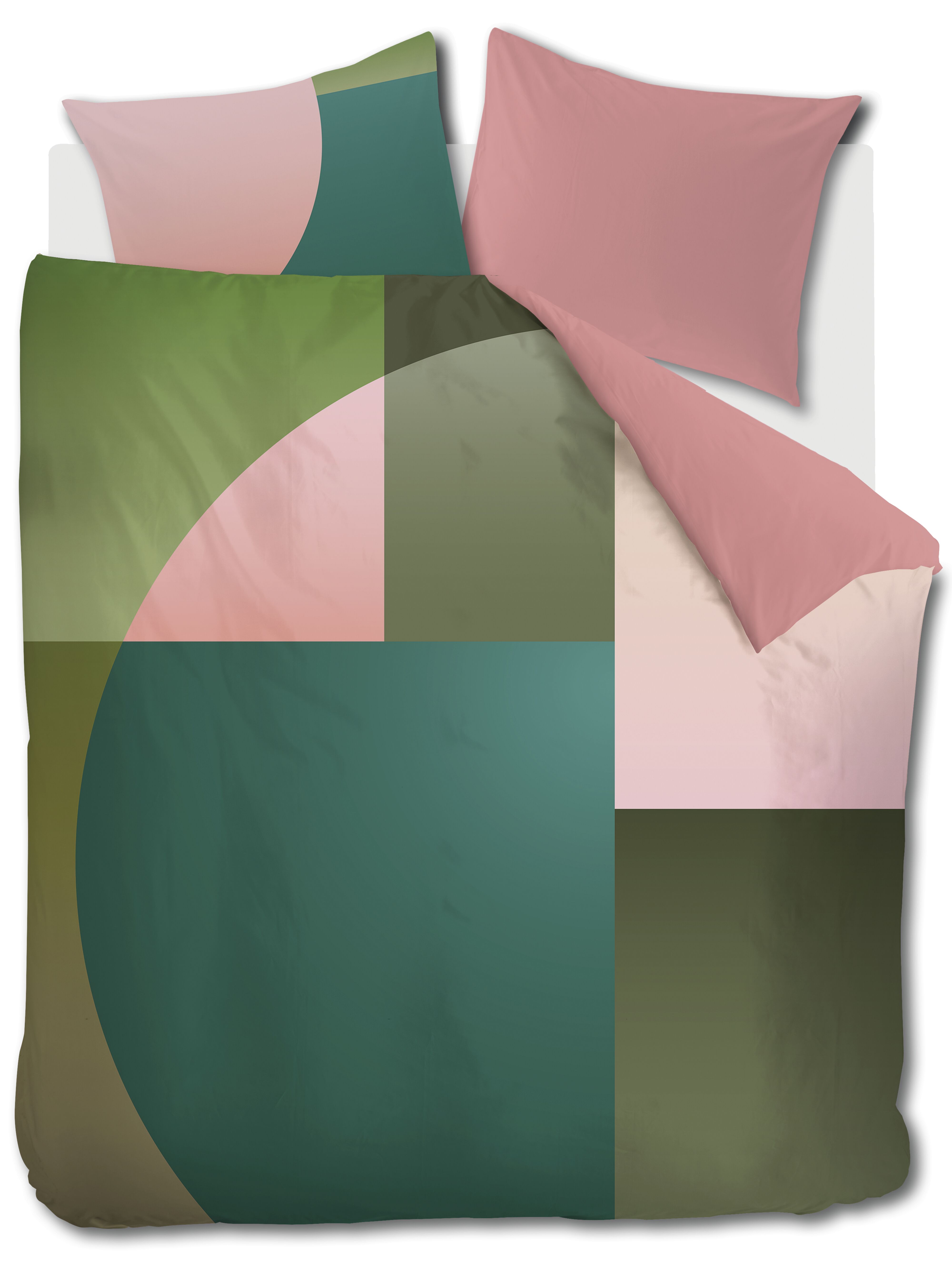 Dekbedovertrek Beddinghouse Abbey Road Groen 200 x 200/220 cm + 2x 60 x 70 cm