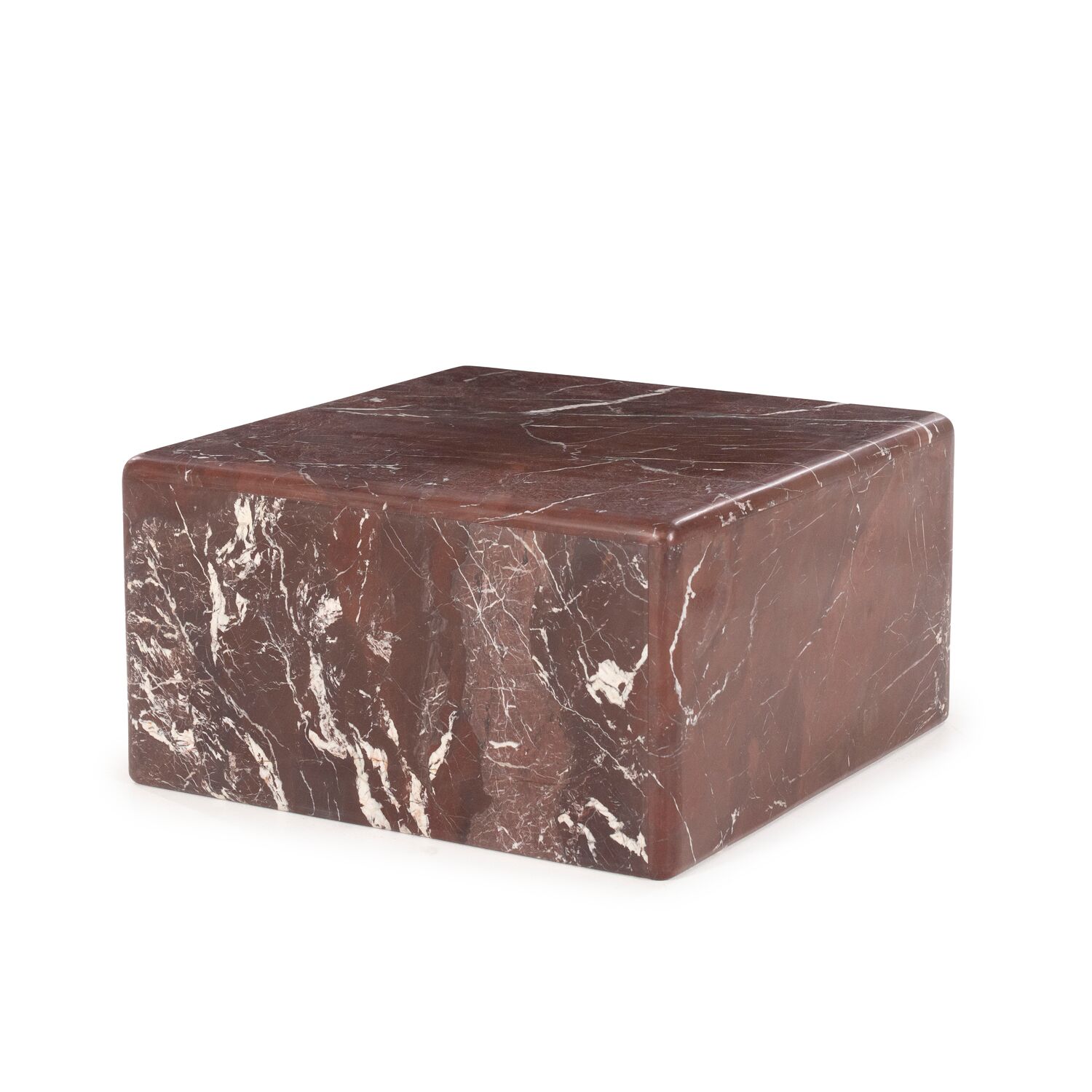 Salontafel Dice rood marmer