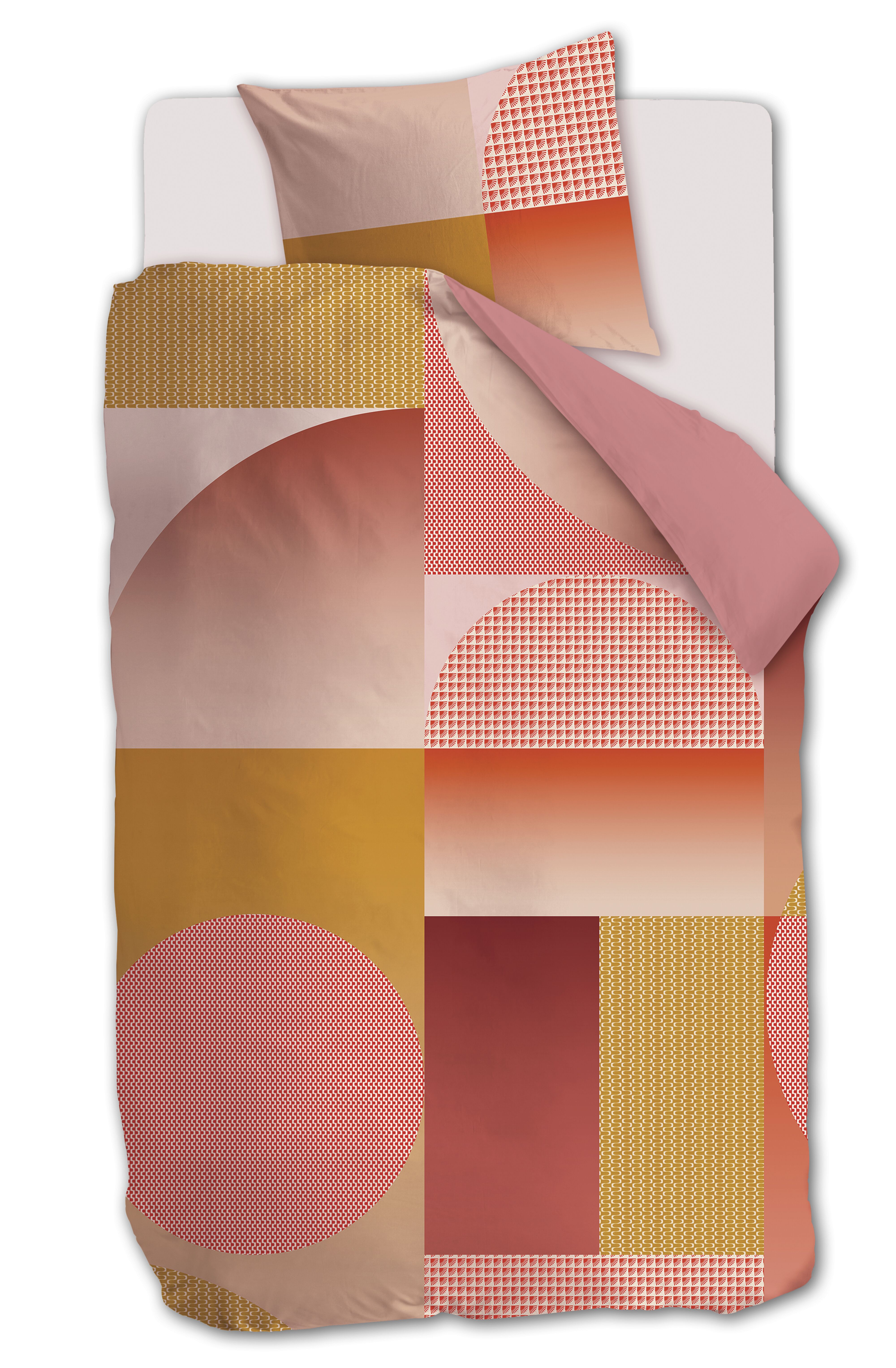 Dekbedovertrek Beddinghouse Sunset Boulevard Koraal 140 x 200/220 cm + 1x 60 x 70 cm