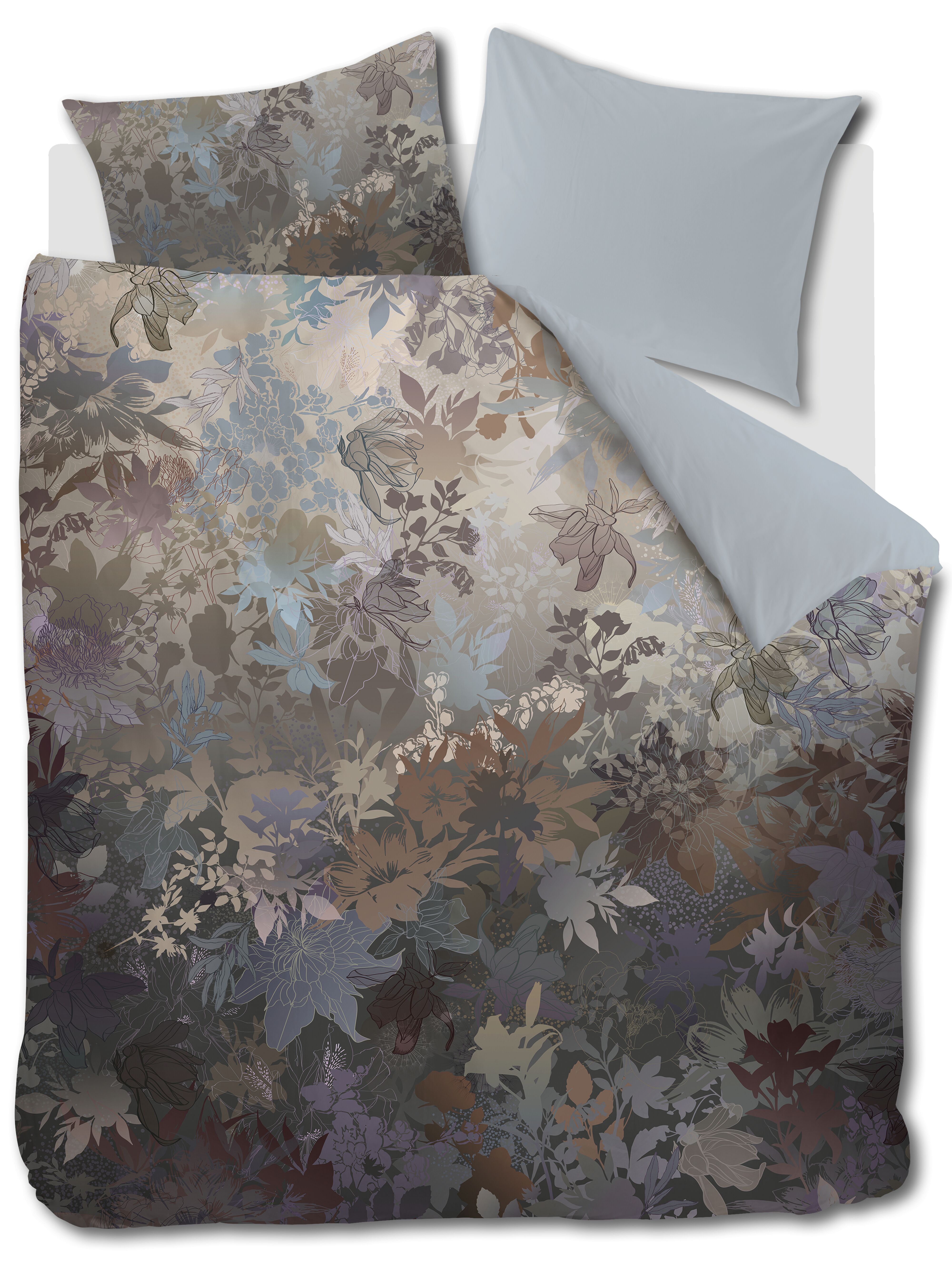 Dekbedovertrek Kardol Growth Blauwgrijs 240 x 200/220 cm + 2x 60 x 70 cm