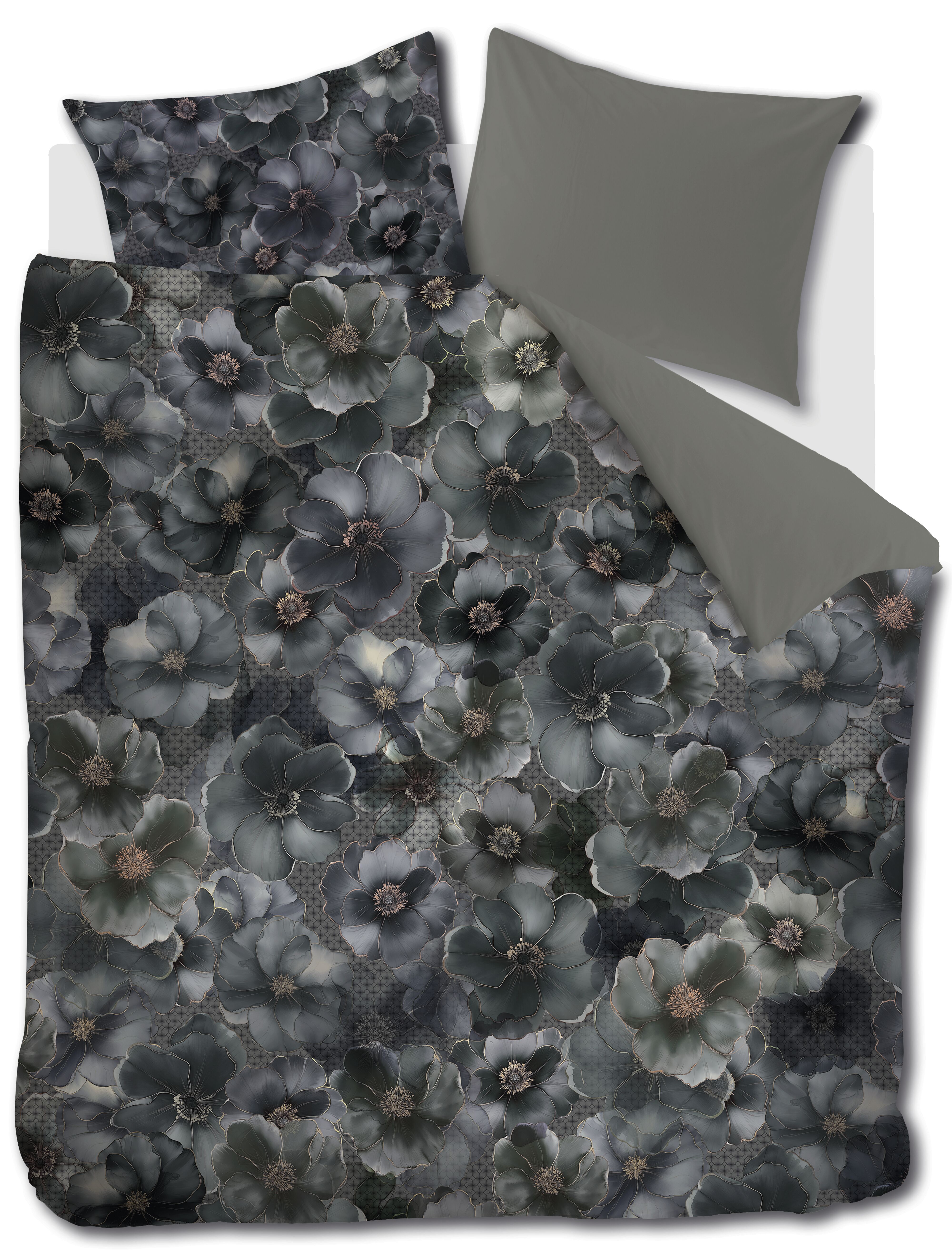 Dekbedovertrek Kardol decorum Grey Green 260 x 200/220 cm + 2x 60 x 70 cm