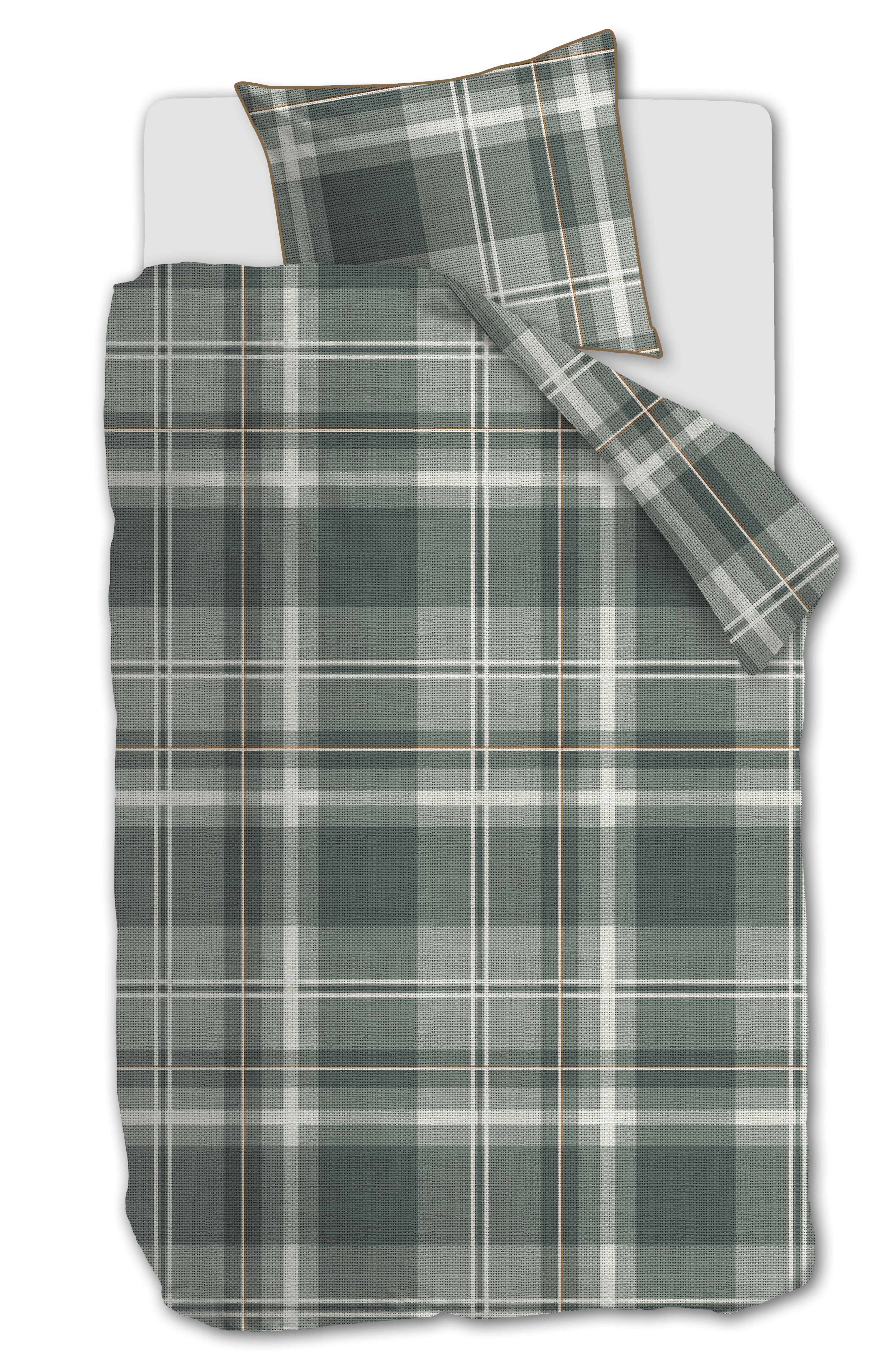 Dekbedovertrek Rivièra Maison Tartan Check Groen 140 x 200/220 cm + 1x 60 x 70 cm