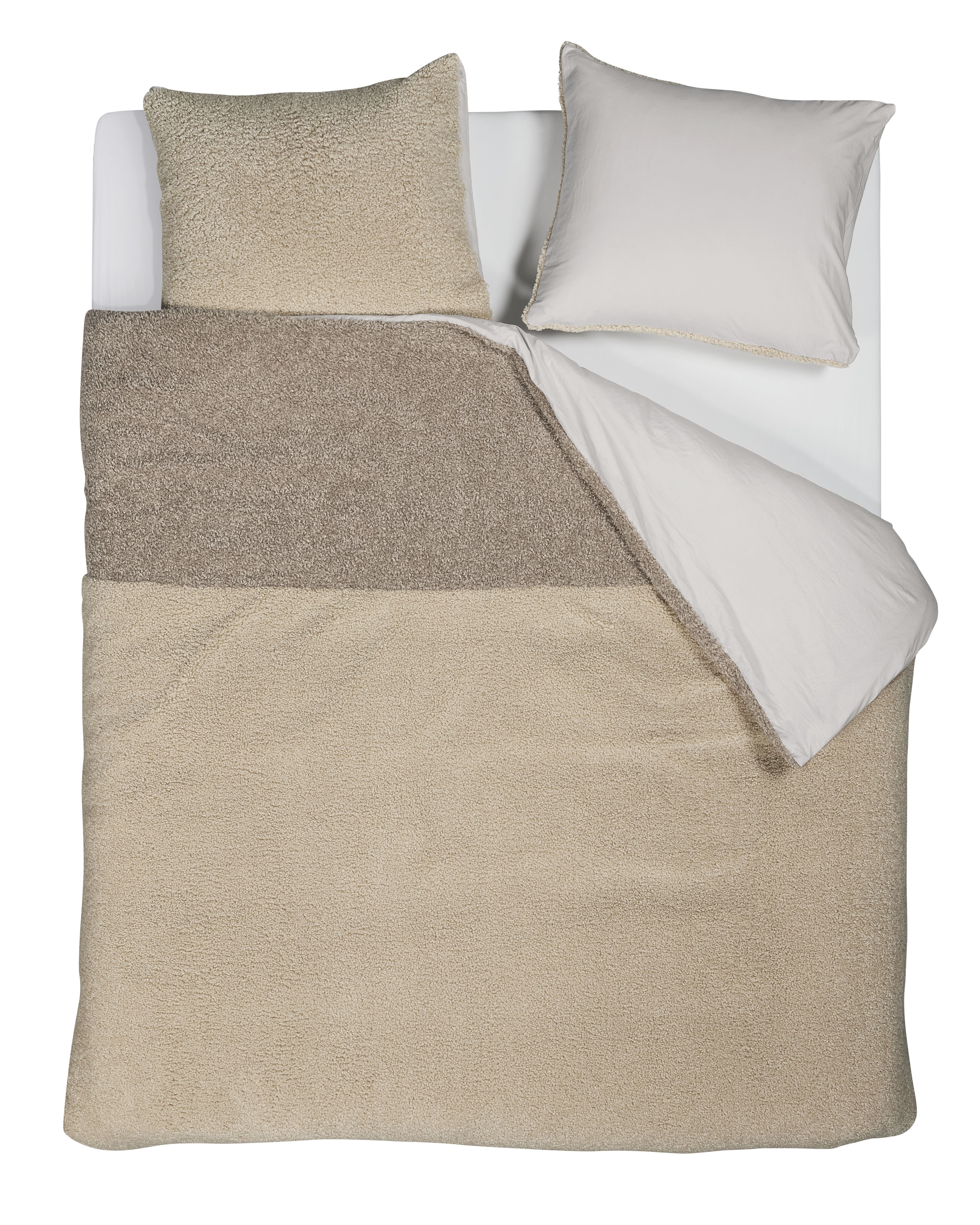 Dekbedovertrek Rivièra Maison Huggle Zand 240 x 200/220 cm + 2x 60 x 70 cm