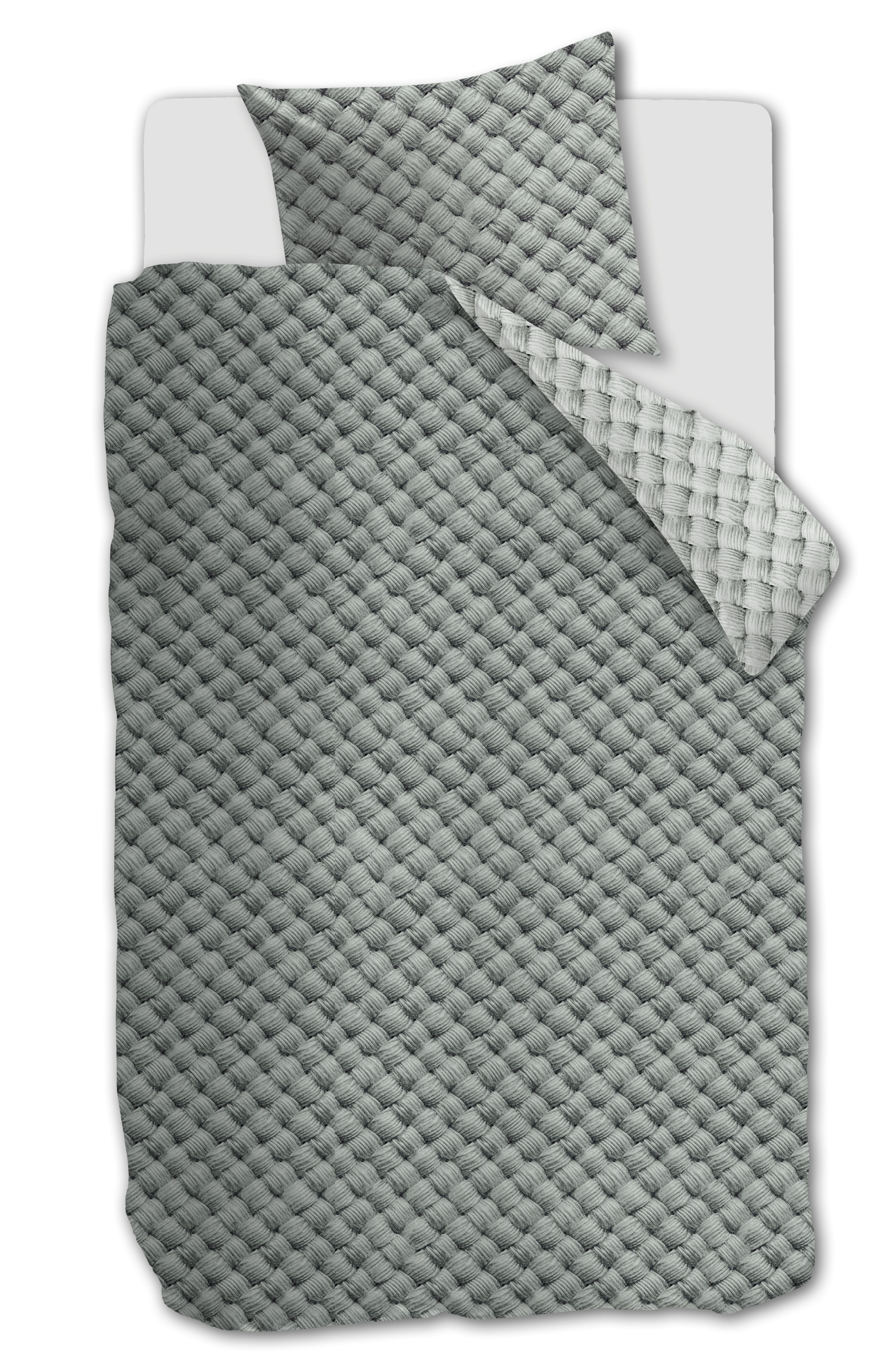 Dekbedovertrek Rivièra Maison Woven Wool Groen 140 x 200/220 cm + 1x 60 x 70 cm