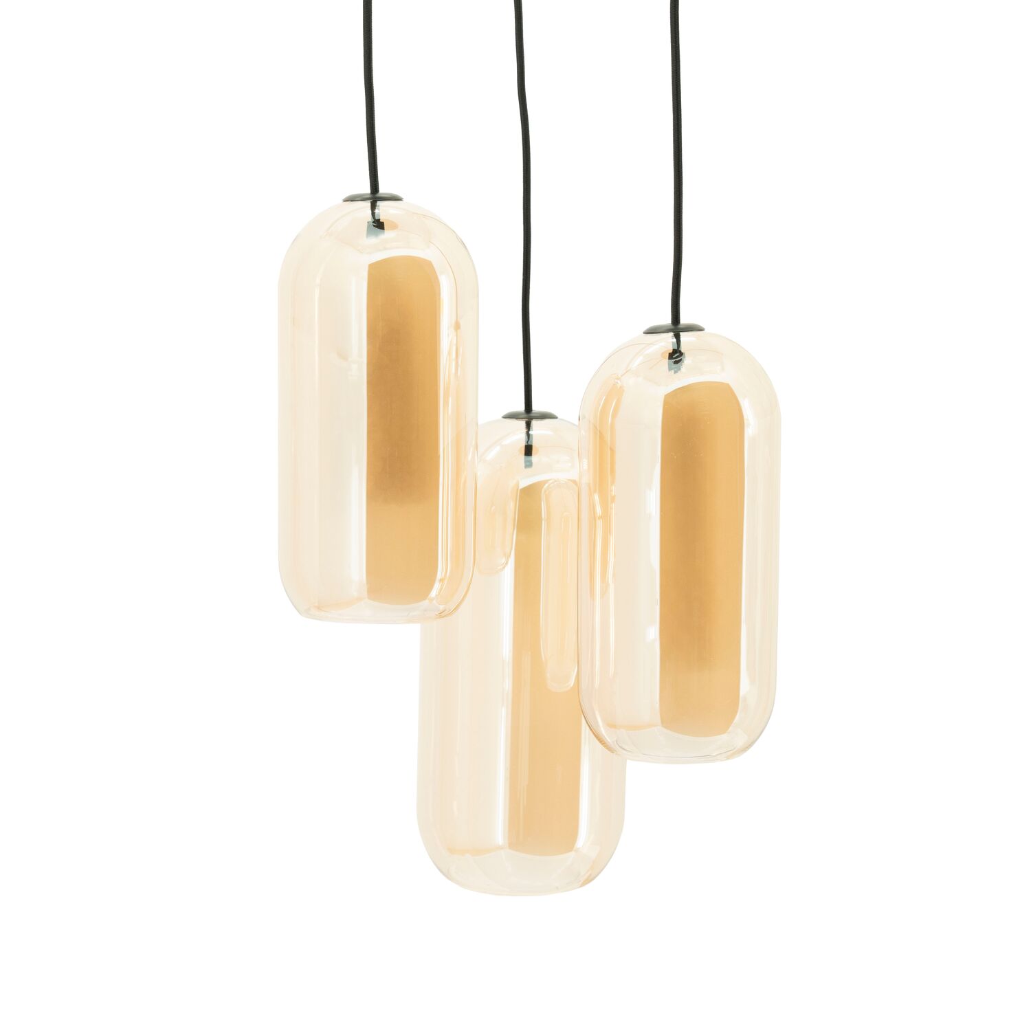 Hanglamp Shona cluster rond amber