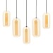 Hanglamp Shona cluster rechthoekig amber