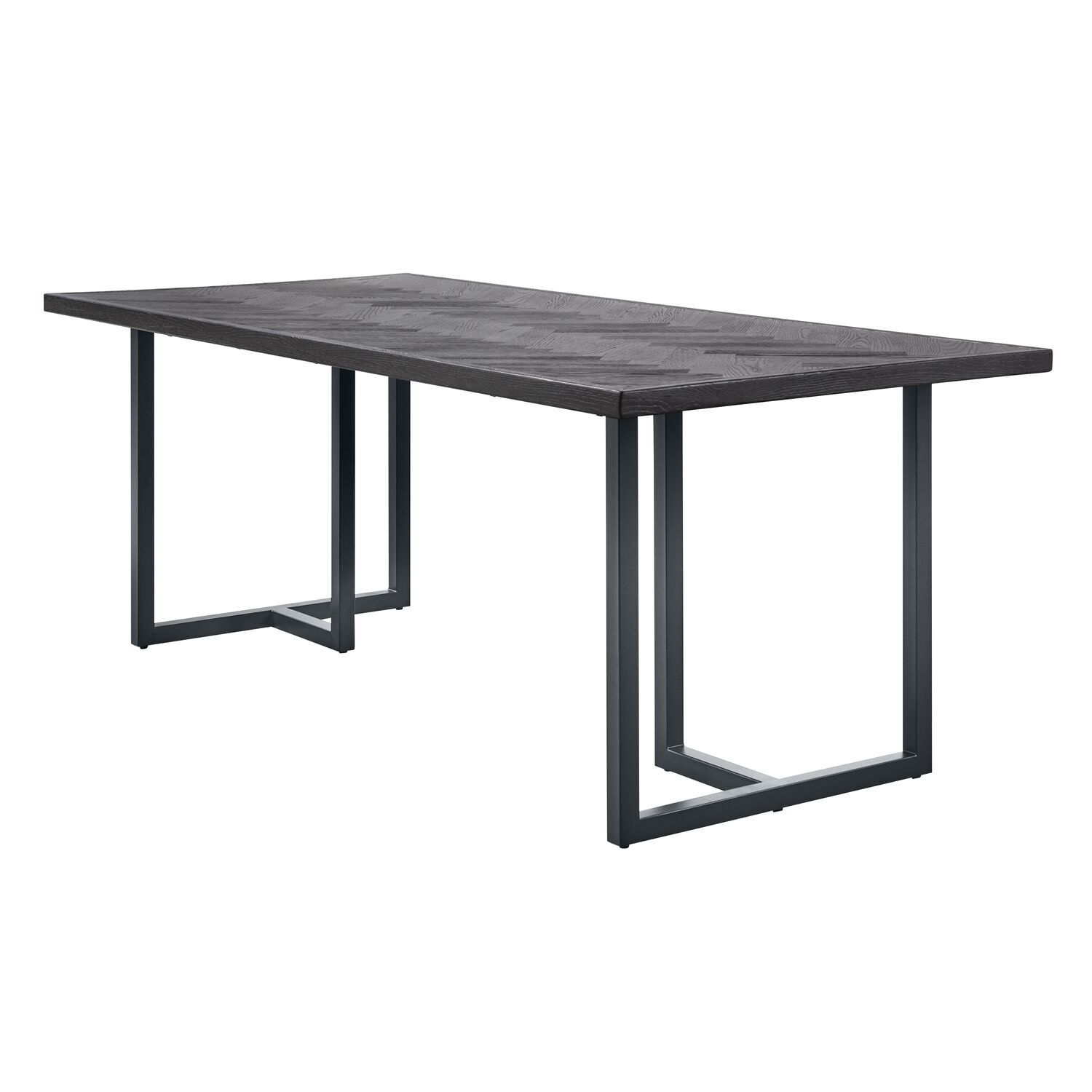 Eettafel Veneta 190x95 eiken fineer zwart