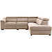 Hoekbank Celino met relax beige rechts