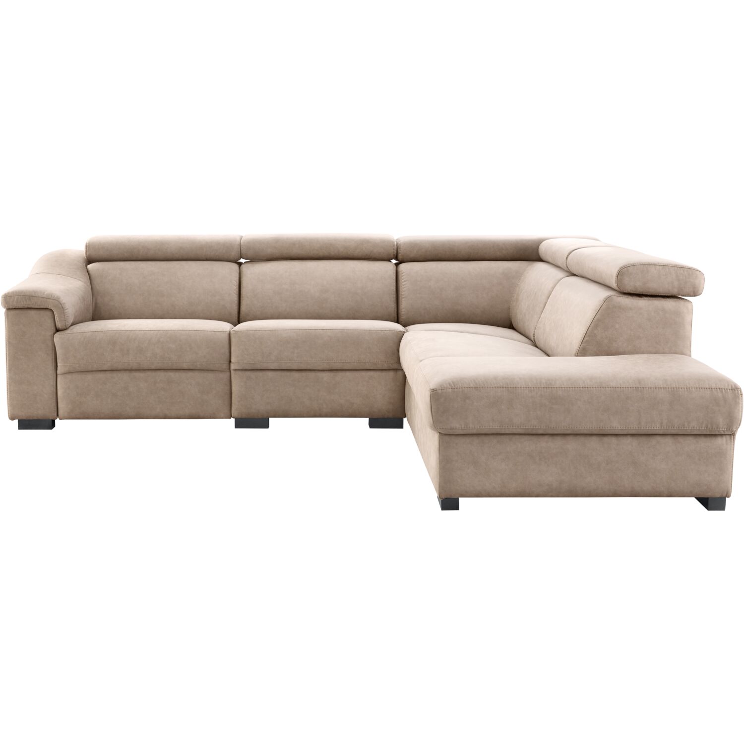 Hoekbank Celino met relax beige rechts