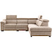Hoekbank Celino met relax beige rechts