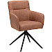 Eetkamerstoel Cassina draaibaar microvezel bruin