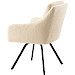 Eetkamerstoel Meltina draaibaar bouclé beige