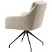 Eetkamerstoel Meltina draaibaar microleder beige