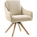 Eetkamerstoel Meltina draaibaar beige