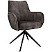 Eetkamerstoel Dordona draaibaar velvet antraciet