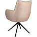 Eetkamerstoel Dordona draaibaar microleder beige