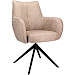 Eetkamerstoel Dordona draaibaar microleder beige