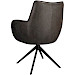 Eetkamerstoel Dordona draaibaar microleder antraciet