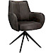 Eetkamerstoel Dordona draaibaar microleder antraciet