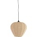 Hanglamp Moscito zwart ecru linnen 1-lichts